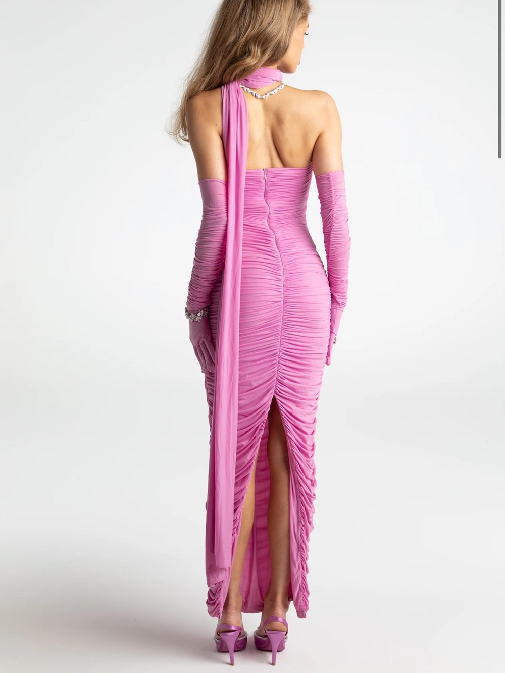 Nana Jacqueline Kimberly Dress in hot pink - Picture 6 of 10